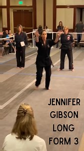 One of our Black Belts, Jennifer Gibson participating in the Long Beach Internationals. #bwks #bobwhitekarate #bobwhitekaratestudio #bwksblackbelts #womeninkenpo #kenpowomen #womenblackbelts #longformthree #kenpo #kenpobb #bwkenpo | Bob White Karate Studio
