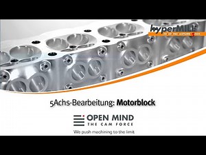 5-axis Machining: Engine block milling