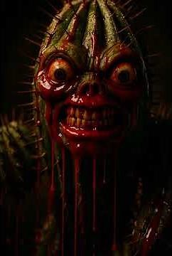 The Moving Evil Cactus – IMAX-Style Creepy Visual Experiment #horror