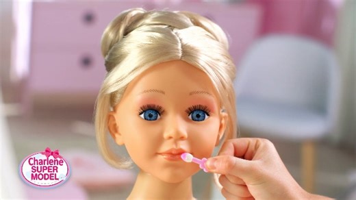 Watch Charlene Super Model Blonde Styling Head with makeup on Amazon Live