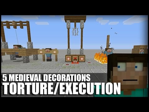 5 Ways To Make Medieval Torture/Execution Decorations In Minecraft