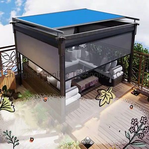 [Hot Item] Windproof Zip Track Outdoor Motorized Roller Blinds