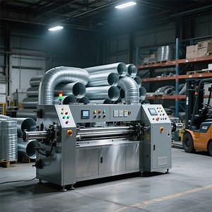 [Hot Item] Galvanized Steel Tdc Duct Flange Forming Machine for Square Duct Connection