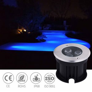 [Hot Item] RGB IP68 Waterproof Recessed Underground Inground Swimming Pool LED Underwater Light