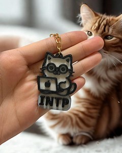 INTP | MBTI Personality Cat Keychains - Find Your Purr-fect Match! | STL File - Etsy Canada