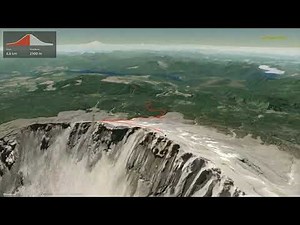 Mount Saint Helens Summit via Ptarmigan Trail ∆ hiking trails ∆ 3d-trail.com/usa/