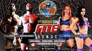 FITE NITE THURSDAY! Tarik, Justin Sane, Beautiful Beaa, Alexia Nicole, Eric Young, Kongo Kong, Cody Deaner all do battle at 7pm - only on FITE. FITE like you mean it! | Crossfire Wrestling | Facebook