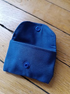 Mini Dark Blue Card Holder / Coin Purse - Etsy