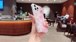 for iPhone 13 Pro Max Case with Strap Bow Clear Glitter, Cute Flower Bowknot Phone Case, Aesthetic Slim Shockproof Protective for Women Girls Back Cover for iPhone 13 Pro Max 6.7", Rose Bow