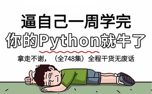 【全748集】这绝对是2024最全最细的Python全套教学视频，七天看完编程技术猛涨！别再走弯路了，从零基础小白到Python全栈这一套就够了！