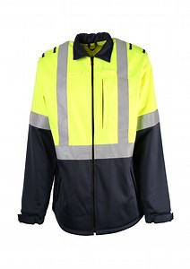 [Hot Item] High-Visibility Yellow Soft Shell Jacket for Outdoor Safety