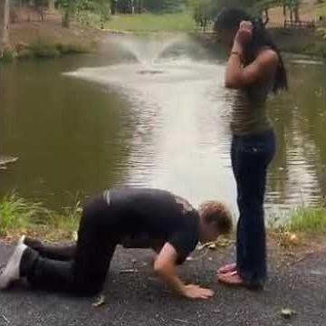 Boy feet kiss of Mistress