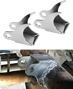 2 Pcs Rear Shock Mount Factory Bent Fits for GMC Sierra Chevy Silverado 1999-2006 Rust Prevention Upper Shock Mounting Bracket with Round Tube X-members