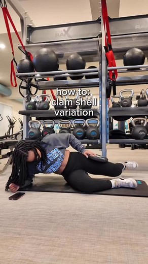 How to do clam shells #fitness #workout #gluteworkout | Leshan Fit