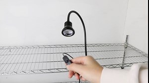 YXO YUXINOU Upgraded 10w 365nm 395nm UV LED Black Light Fixtures with Gooseneck and Clamp for UV Gel Nail Ultraviolet Curing, Portable UV Blacklight 5V USB Input (365nm)