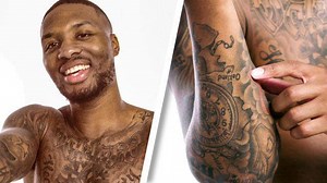 Damian Lillard takes you on a tour of his tattoos. | GQ Tattoo Tour