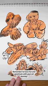 Ink Blobs! Which one of these blob sketches is your favorite? ☺️💕 | Heikala