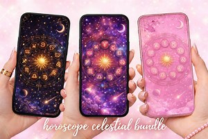 Zodiac Bundle iPhone Wallpaper | Celestial Astrology Lock Screen | Colorful (digital Download) - Etsy Canada