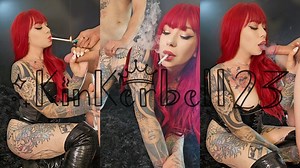 He couldn't control himself! Chainsmoking BJ and sex tape, lots of soft kisses as I smoke 120s - kinkerbell23