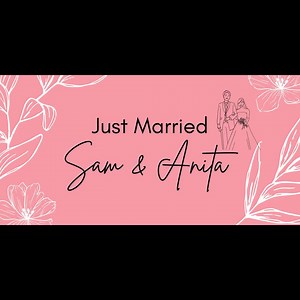 Just Married Wedding Banner Full Color, Personalized Wedding Sign, Wedding Decor, Wedding Backdrop, Bridal Shower, Party Events - Etsy Canada