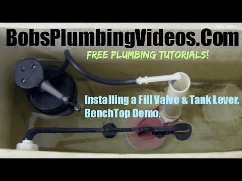 Install a Toilet Fill Valve And Tank Lever