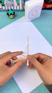 Turn a cotton swab, a spring, and a popsicle stick into the coolest mini launcher ever. Fun, safe, and totally addictive! | Paper Craft Ideas