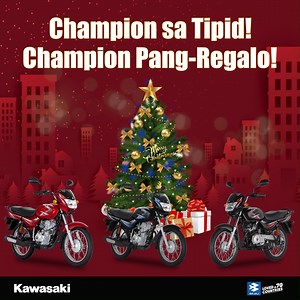 7.7K views · 31 reactions | Champion sa Tipid, champion pang-regalo ngayong Pasko! Alin sa mga CT Motorcycles by Kawasaki ang gusto mong mapa-sa’yo? #KawasakiPH #CTMotorcycles #ChampionSaTipid | Kawasaki Philippines | Facebook