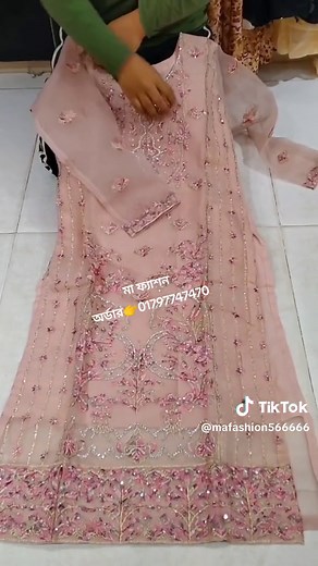 Organza readymade dress at Ma fashion #foryou #foryoupage #newcollection #fashiontok #whattowear #discoverwithtiktok #onemillionaudition #unfrezzmyaccount #everyone #pohelafalgun @#foryou