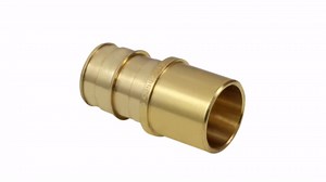 Pex-A Espansion Brass Fitting 1" x 1" Male Sweat Adapter, 1/2 Inch Expansion Pex-Adapter, F1960 Sweat Fitting No Lead Brass, For Use in Pex-A-Tubing Connection