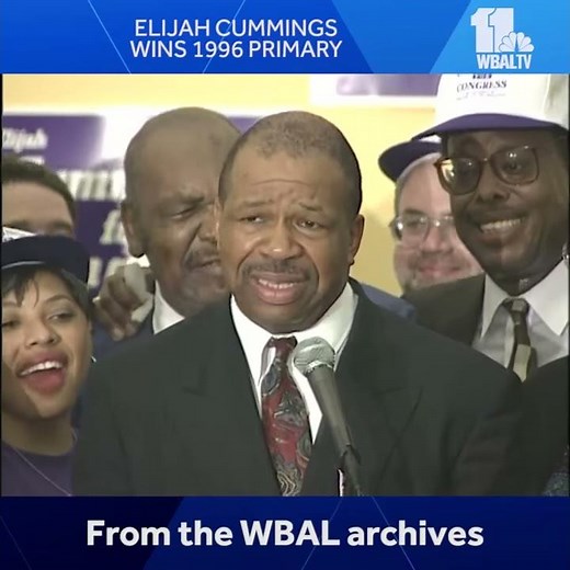 Archive video: Elijah Cummings wins first Congressional primary in 1996