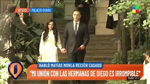 Video: Se vivió un momento de tensión en el casamiento de Matías Morla