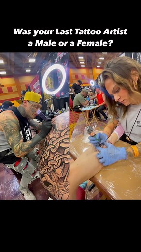 Was your last tattoo artist a Male or Female? 🙋‍♂️🙋‍♀️ #tattoolovers #tattooartists #tattoos #inkedup | Tattoo Lovers