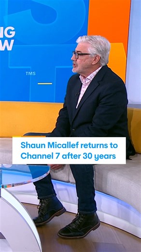 Shaun Micallef returns to Channel 7's studios, 30 years after starring in "Full Frontal" 😱🎤 #TMS7 – Straight after Sunrise, weekdays on Channel 7 and 7Plus | The Morning Show