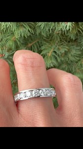 Channel-Set Diamond Wedding Band  Just as the name implies, each...