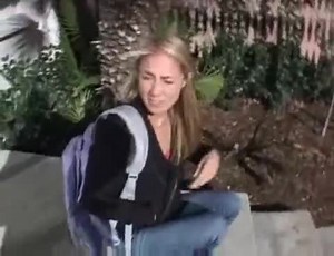 Hot Blonde Russian School Girl Picked Up And Fucked
