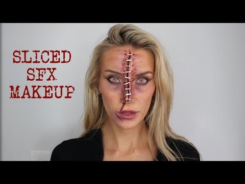 Sliced SFX makeup Tutorial- Perfect for Halloween!