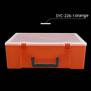 [Hot Item] Hardware Storage Box Tool Organizer Plastic Container with Handle and Clear Lid