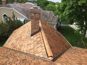 A Beautiful Cedar Shake Roofing Project  in Barrington IL