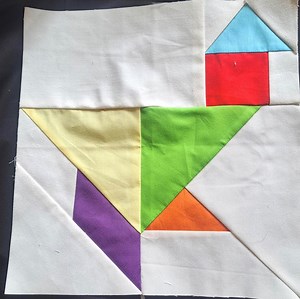 FPP Hen Tangram Quilt 40x40cm - Etsy
