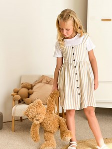 Girls Pinafore Dress Pattern PDF | Button Front Sundress With Pockets | Sewing Pattern for Toddler & Kids | Sizes 7-14 Years - Etsy Australia