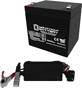 Mighty Max Battery 12V 5AH Battery Replaces Securitron MINIMAG LOCKS + 12V Charger