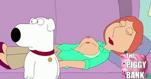 3D XXX cartoon, family guy! Dog touching boobs Lois Griffin, (Peter is now a