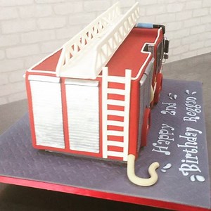 25 reactions | The Fire Engine  cake is ready!! #missshortcakes #3Dcakes #firetruck #fireenginecake #kualalumpur #cakespecialist #ediblecreations #sculptedcakes #noveltycakes #customcakes | Miss Shortcakes | Facebook