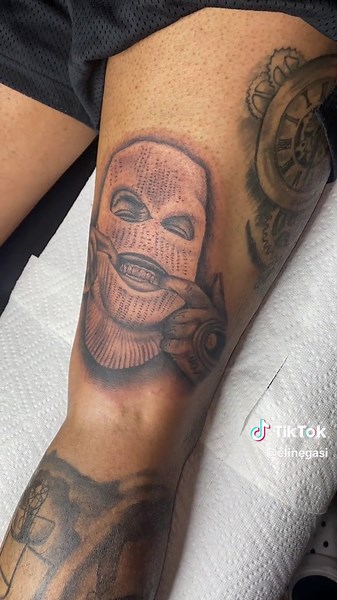 Ski Mask Tattoo Designs: A Thug's Identity Statement