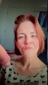 dentures out for toothless gum job and surprise facial