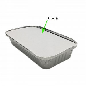 [Hot Item] Food Packaging Carton Silver Bowl Aluminum Foil Lunch Box