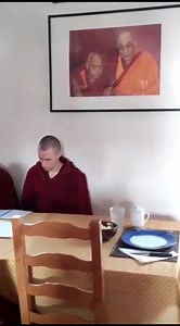 The Sangha at Nalanda is reciting the Heart Sutra before enjoying the lunch offered by the FPMT on the name of our precious Guru Lama Zopa Rinpoche on this day of Lama Tsongkhapa… | Nalanda Monastery