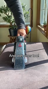 Have the need for speed? This one's for you. The Pet Stain Eraser™ Duo portable deep cleaner has arrived and is ready for action. It does quick work on wet and dry messes — a deep cleaner and hand vac in one. Just grab and go. #cleanwithme #deepclean | BISSELL