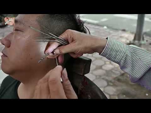 越南河內街頭採耳 FULL SERVICE VIETNAM, HANOI,STREET EAR CLEANING ASMR Super Long Video