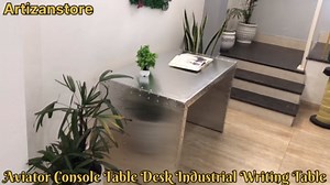 ARTIZANSTORE Air Boss Console Table Desk Writing Table- Home Office Decor
